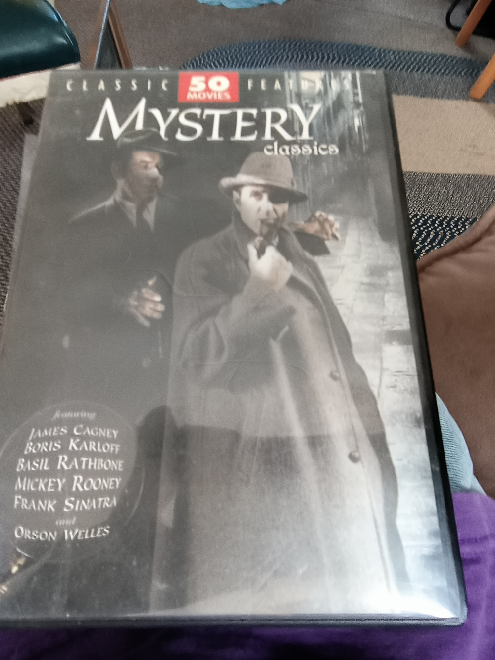 Mystery Classics 50 Movie Collection - Black & White Cover